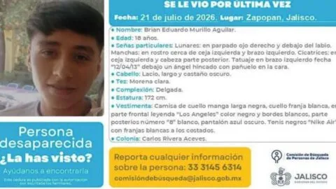 Buscan a joven desaparecido en Zapopan, Jalisco; salió por su bebé y ya no regresó