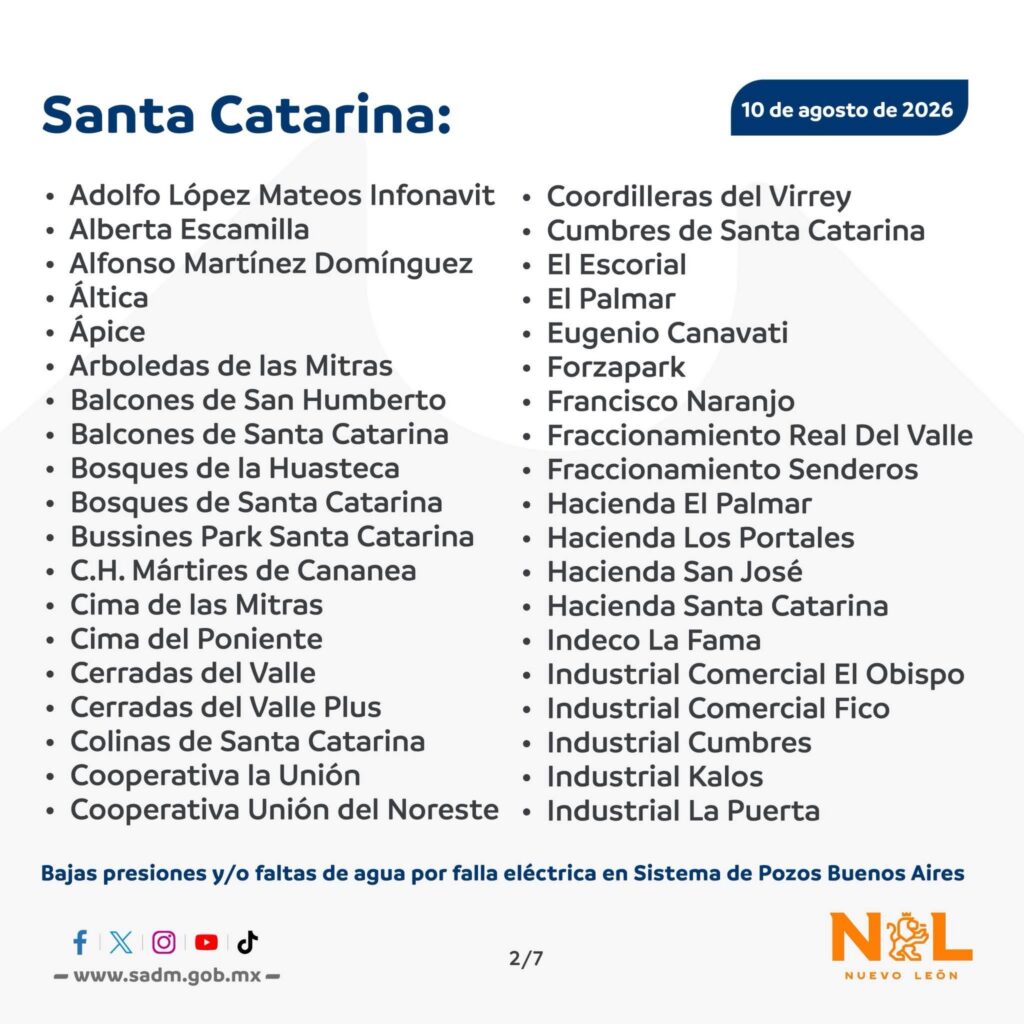 Agua Santa Catarina García