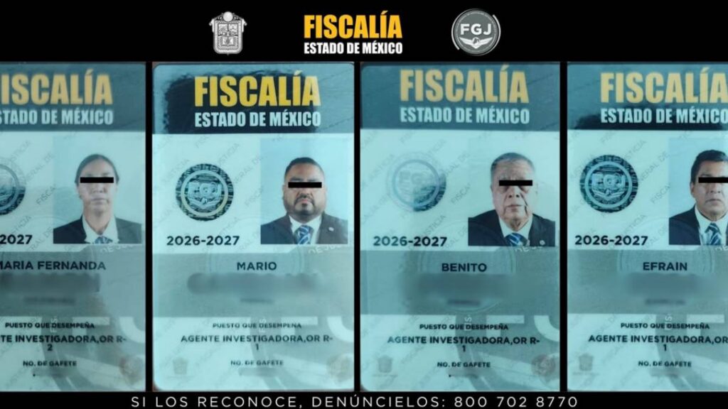 Autoridades federales ejecutaron órdenes de aprehensión contra cuatro elementos de la FGJEM.