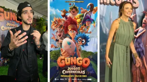 Joaquín Cosío, Silvia Navarro, Ricky Limón y más desfilan por alfombra roja de "Gungo y los juegos cavernícolas"