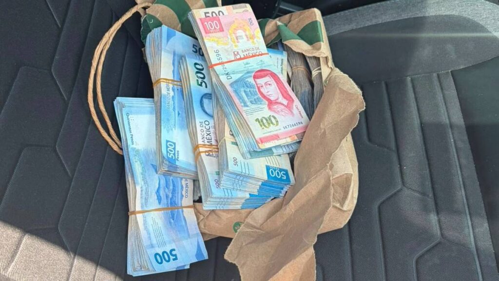 Aseguran casi un millón de pesos en León.