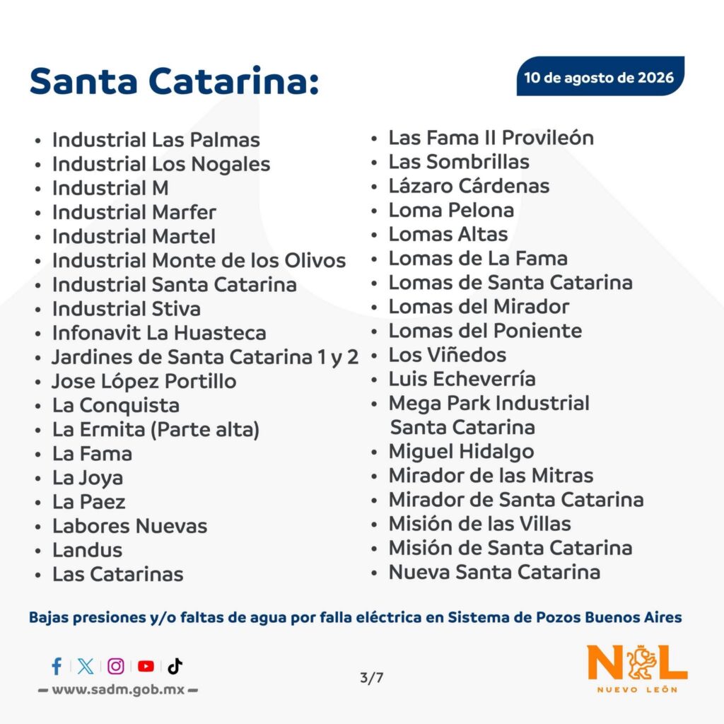 Agua Santa Catarina García