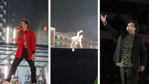 ¡Como el Divo de Juárez! Harry Styles se cae en el escenario en CDMX, al más puro estilo de Juan Gabriel