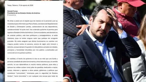 Ésta es la carta que Andrés López Beltrán escribió a Trump tras retiro de visa