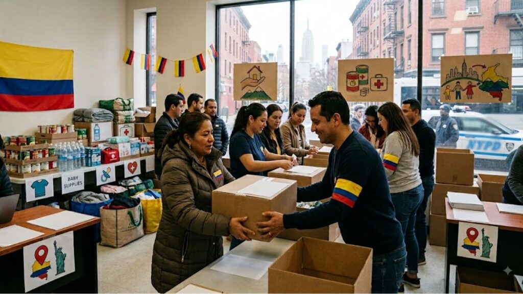 La comunidad colombiana habilitó 17 puntos de recepción en Nueva York para reunir suministros destinados a las personas afectadas por el terremoto de magnitud 7,4 en Colombia