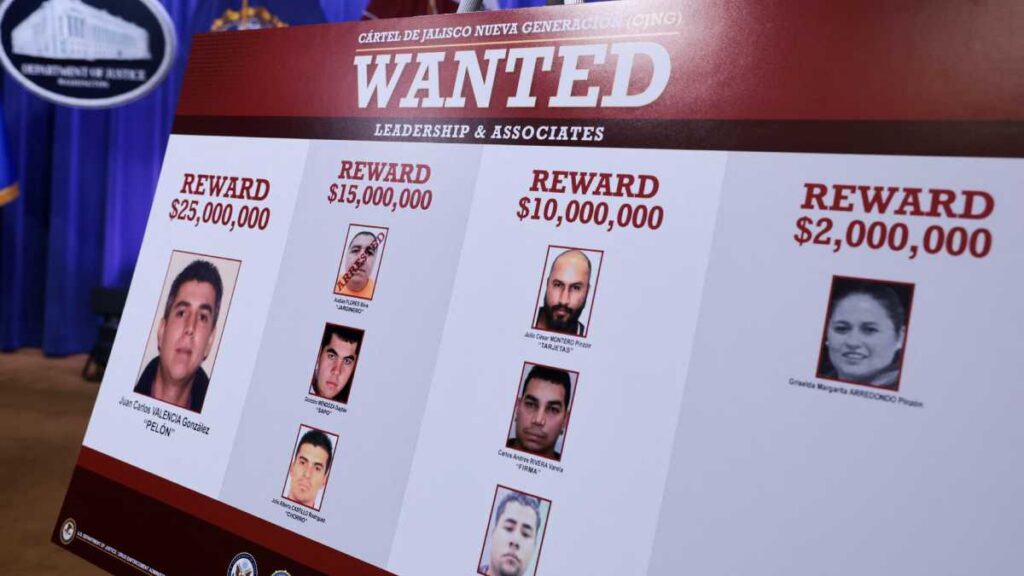 EE. UU. anuncia recompensas por 102 millones de dólares contra líderes del CJNG y endurece restricciones de visas