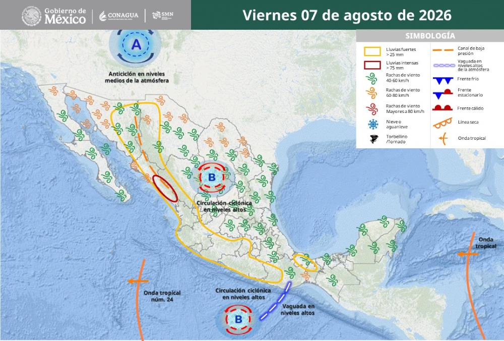 Anticiclón mantendrá calor extremo hasta por cuatro días; temperaturas de más de 45 grados azotarán estos estados