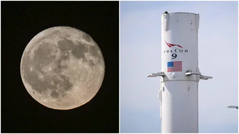 Cohete de SpaceX se estrella contra la Luna; científicos confirman el impacto