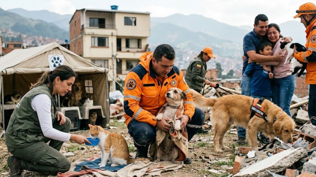 El terremoto de magnitud 7.4 también afectó a animales que quedaron heridos, desorientados o separados de sus familias
