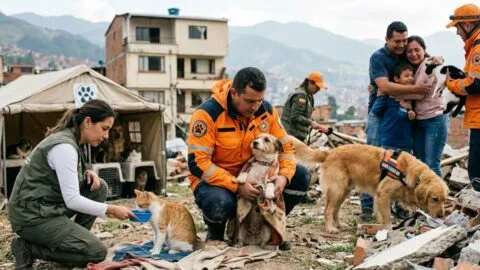 Terremoto en Colombia: cómo ayudar a animales afectados desde Estados Unidos