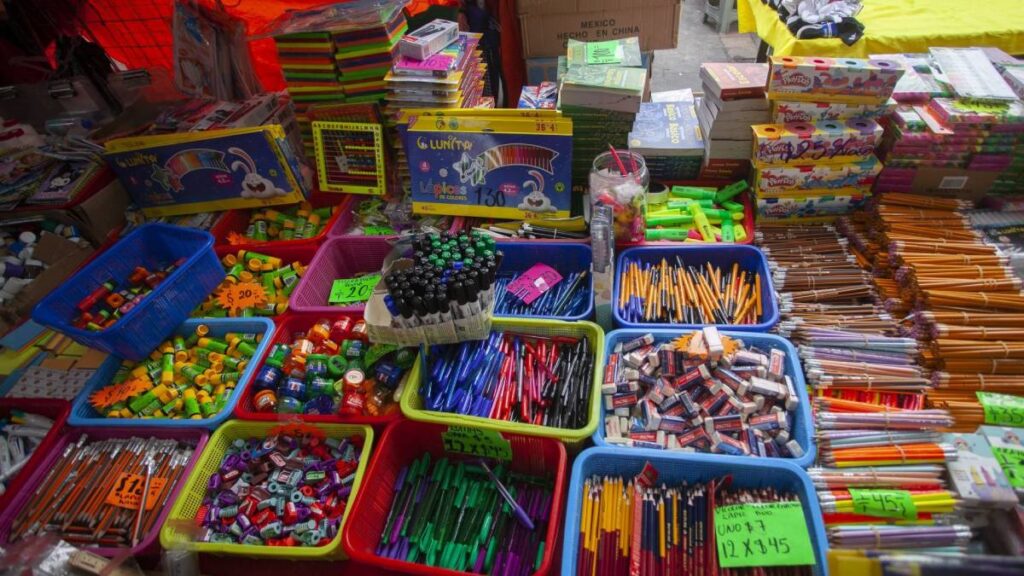 Útiles escolares para el regreso a clases.