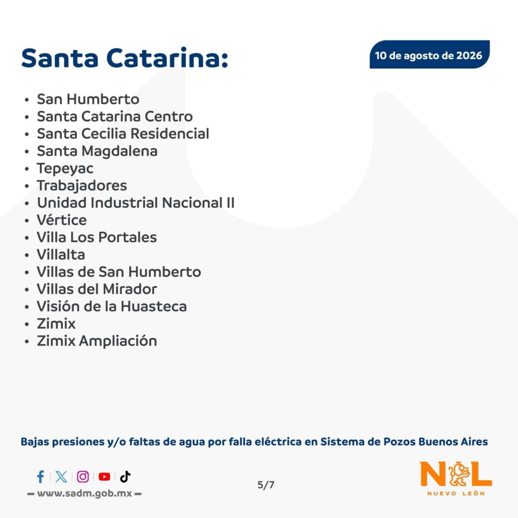 Agua Santa Catarina García
