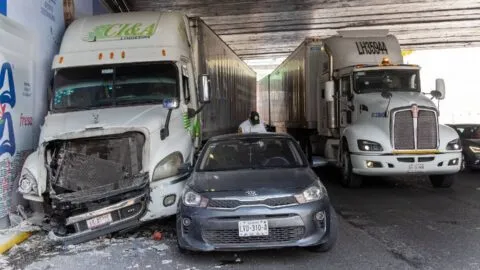 De frente: así fue el fuerte choque que dejó 12 heridos en Tlajomulco, Jalisco