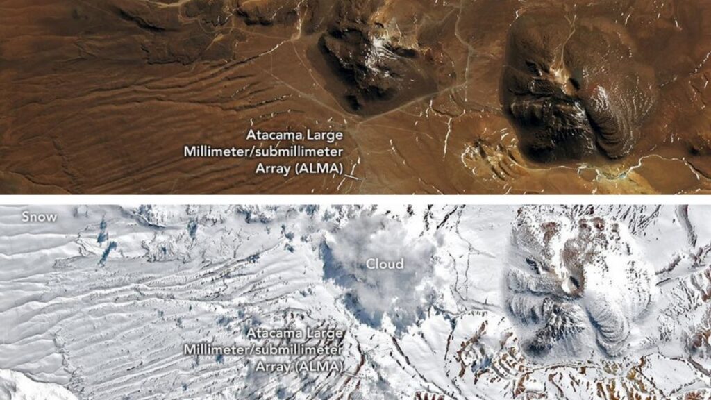 El desierto de Atacama en Chile está lleno de nieve... ¿por qué?