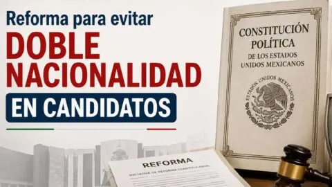 ¿En qué consiste la reforma para evitar doble nacionalidad en candidatos a presidente y gobernador?