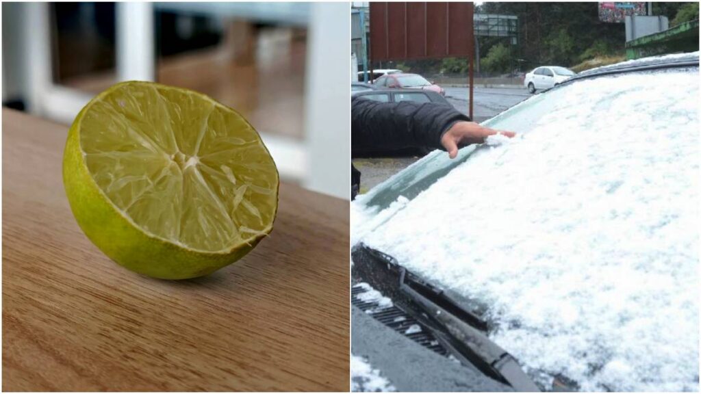 El limón puede ser tu aliado contra el hielo en el auto