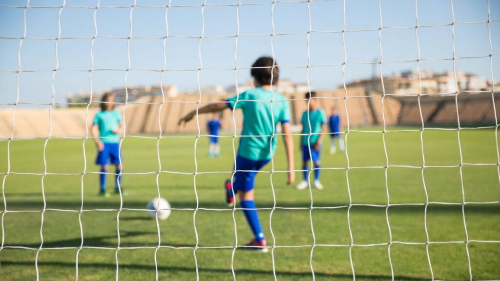 Equipo de futbol infantil está varado.