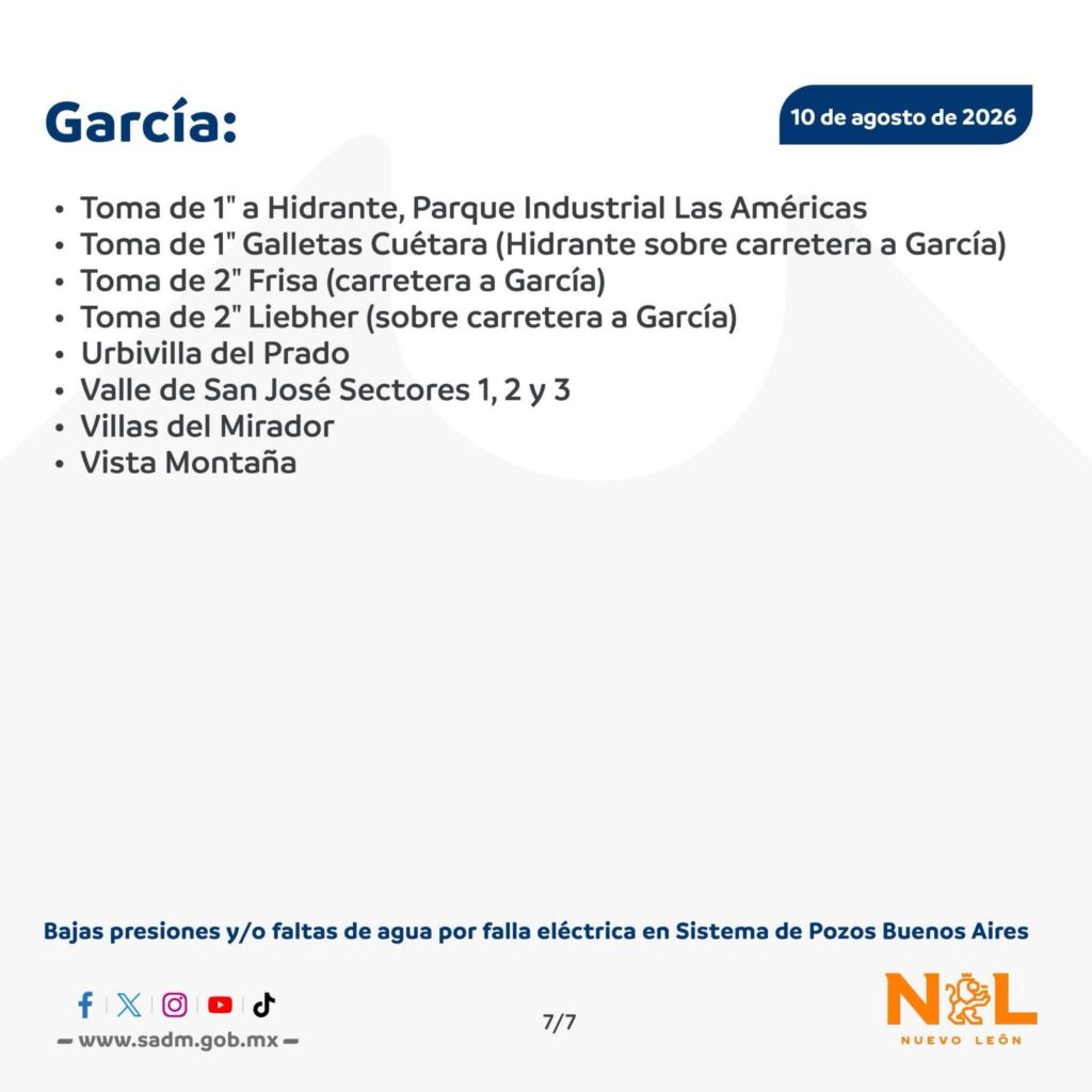 Agua Santa Catarina García