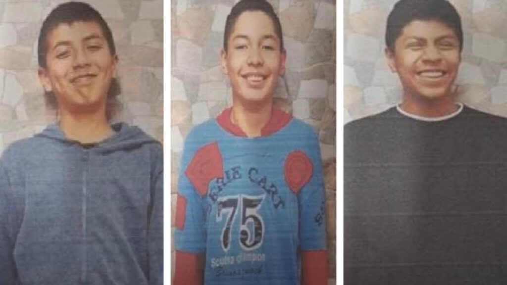 Cámaras de seguridad captaron el momento exacto del escape de los tres adolescentes en Tepotzotlán.