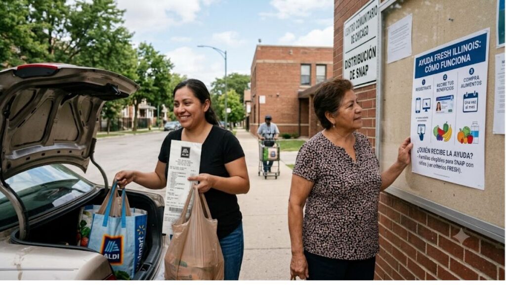 Illinois creó un programa temporal para personas que perdieron SNAP por nuevos requisitos federales de trabajo