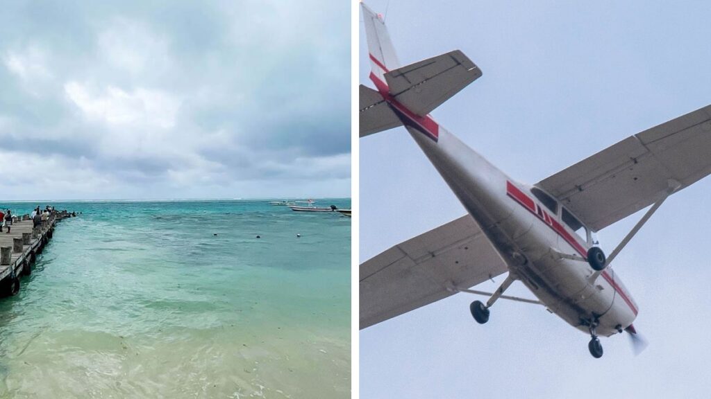 Avioneta cae al mar en Boca Ratón; piloto sale ileso. Foto: Cuartoscuro/Getty