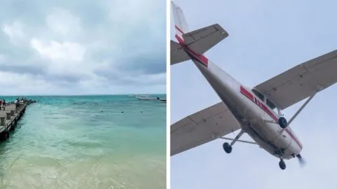 VIDEOS: Avioneta cae al mar frente a playa en Florida; piloto sale ileso