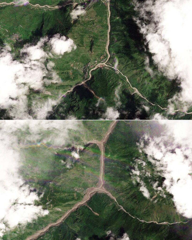 Imágenes satelitales en Nepal