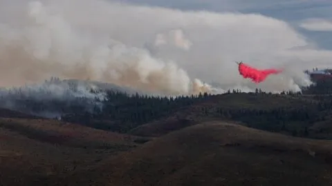Los incendios se multiplican: Ross en Texas, Newhall en California y el Hawk visto desde el espacio