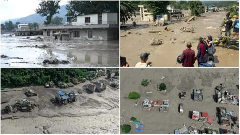 Videos impactantes: río se desborda y arrasa casas en Nepal; desaparecen 384 turistas y reportan 95 muertos
