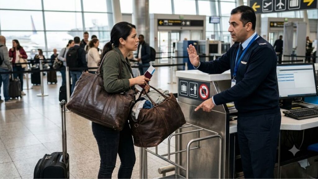 Las aerolíneas pueden impedir que un bolso suba a la cabina del avión si supera las medidas permitidas, excede el peso establecido o contiene artículos restringidos por seguridad