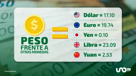 Tipo de cambio hoy 12 de agosto: dólar cotiza en 17.10 pesos