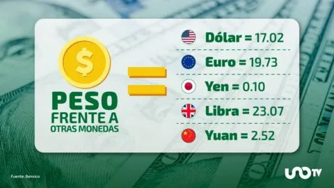 Tipo de cambio hoy 18 de agosto: dólar cotiza en 17.02 pesos