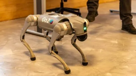 Conoce a los perros robot que vigilarán la FENAPO 2026 en San Luis Potosí