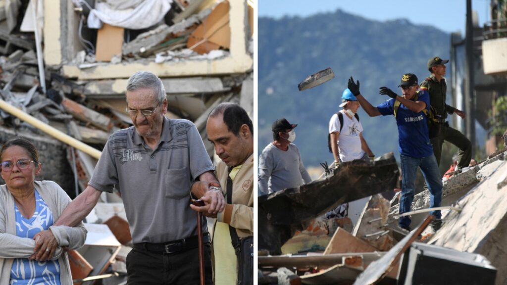 Sismo en Colombia; estos son los rescates más conmovedores. Foto: AFP/Reuters
