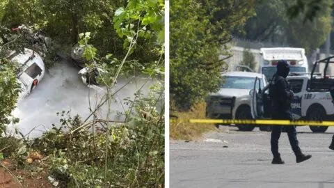 Volcadura de pipa de gas provoca cierre de carretera en Huauchinango, Puebla