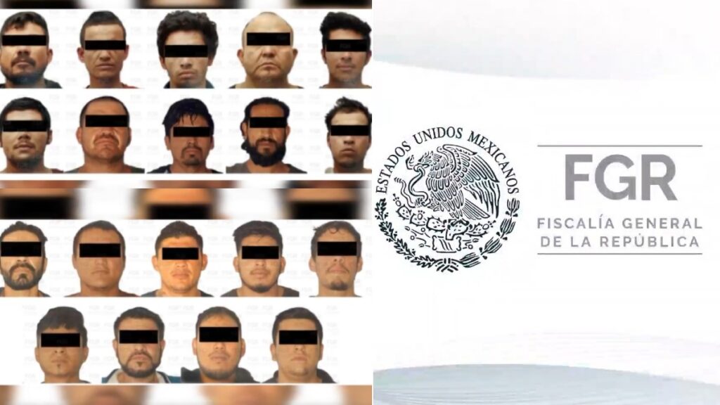 FGR sentencia a 19 integrantes del CJNG a hasta 18 años de prisión. Foto: FGR