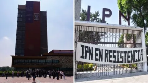 Aspirantes de la UNAM y jubilados del IPN encabezan las movilizaciones en CDMX este 10 de agosto