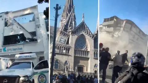 Videos muestran cómo se vivió el terremoto de 7.4 en Colombia