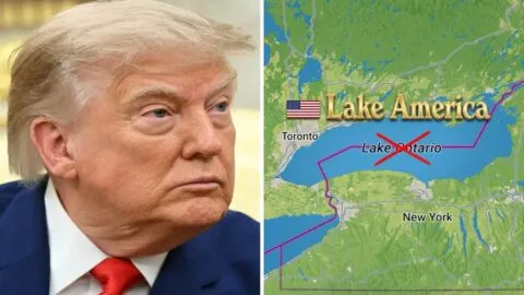 Trump propone cambiar el nombre del Lago Ontario en medio de disputa comercial con Canadá