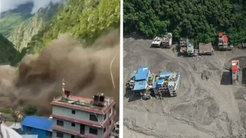 Antes y después de la devastadora riada: así lucen Nepal y Tíbet tras inundaciones
