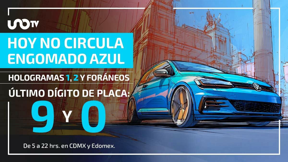 Hoy No Circula viernes 25 de septiembre: autos azules 9 y 0 descansan