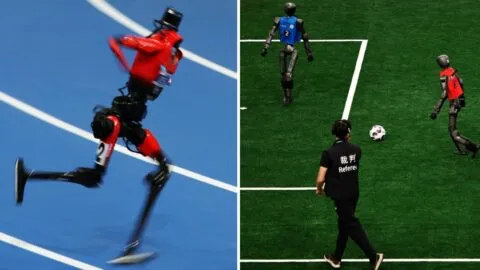 De película: así son los Juegos Mundiales de Robots Humanoides; ve videos