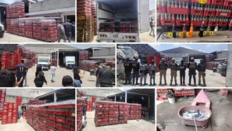 Descubren "bodega del refresco"; aseguran más de 249 mil botellas robadas en Edomex