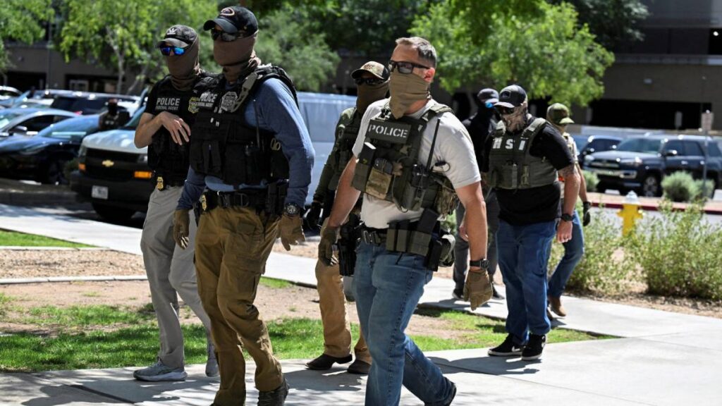 Agentes de la policia de Estados Unidos