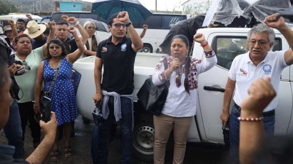 Sección 22 de la CNTE se reunió con Sheinbaum