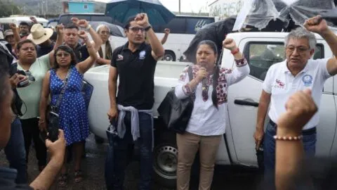 "Si no hay solución, aquí será el plantón": CNTE advierte movilizaciones si no se cumplen acuerdos con Sheinbaum