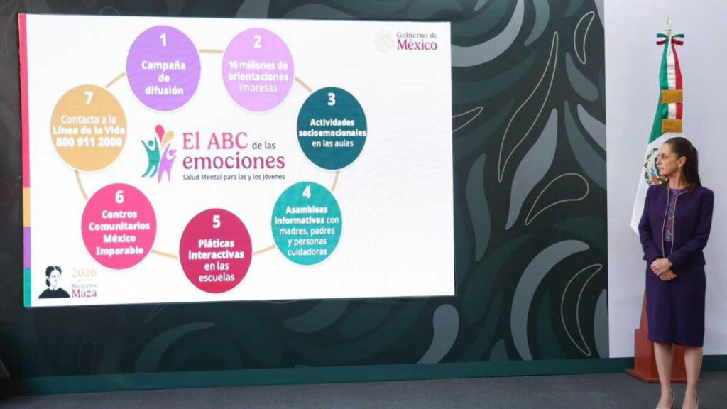 Sheinbaum presenta estrategia de salud mental