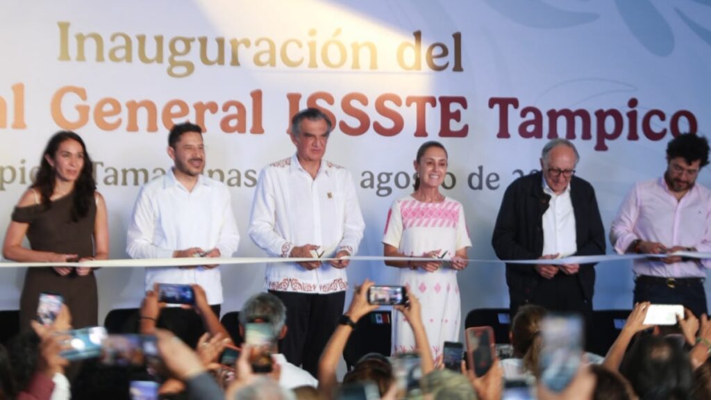 Sheinbaum inaugura hospital del ISSSTE en Tampico y destaca fortalecimiento de la salud pública