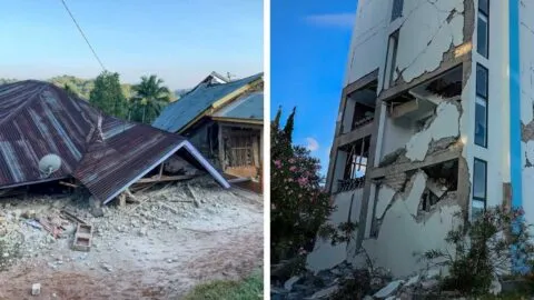 Terremoto de 7.7 sacude el oriente de Indonesia; emiten alerta local de tsunami