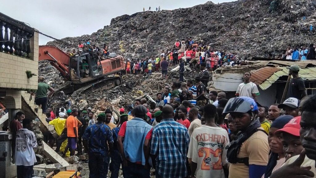 Deslizamiento deja 22 muertos en Guinea. Foto: AFP